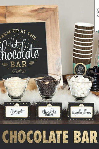 Hot Chocolate Bar Printables