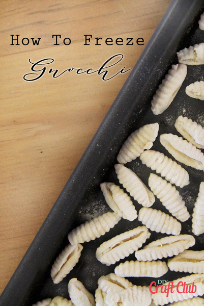 How To Freeze Gnocchi Pinterest Pin