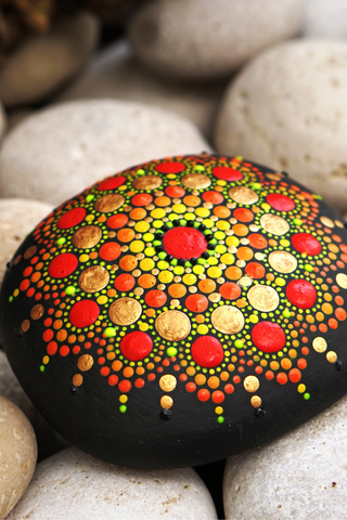 Mandala Rocks Painting