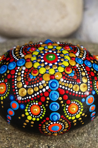 Mandala Rock Painting