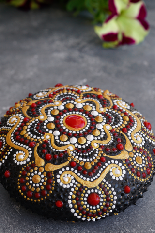 Mandala Rock Painting