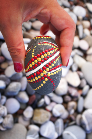 Mandala Rock Painting