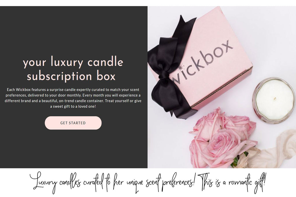 romantic subscription box for Valentines Day