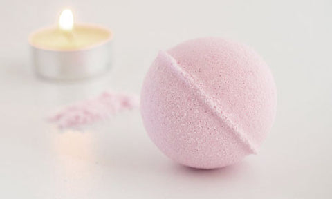 French pink clay bath bombs