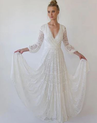 lacey wedding dresses