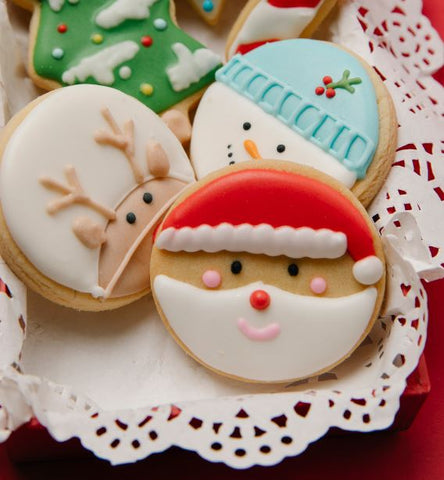 santa beard sugar cookies