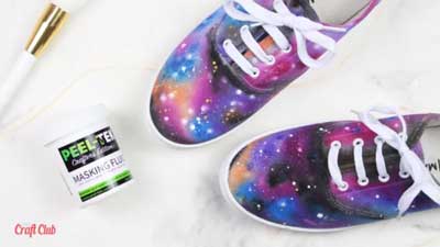 galaxy shoes diy tutorial