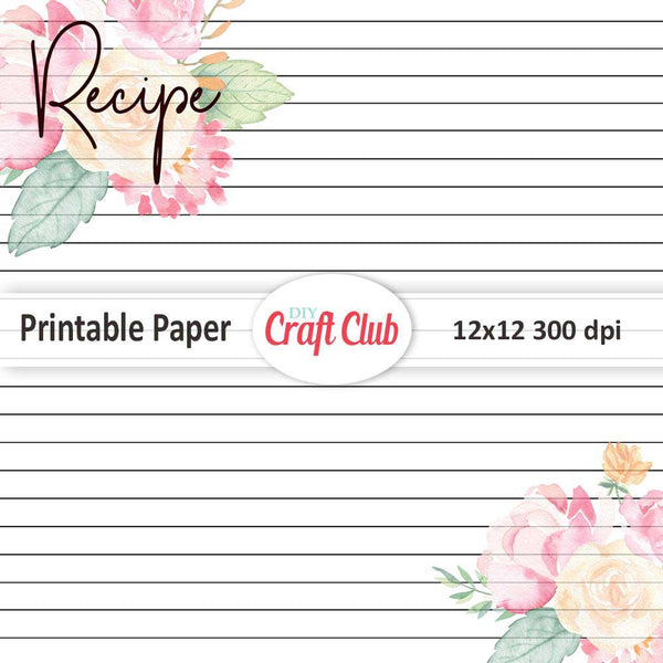 Free printable lined paper to print for kids and adults - Texty Cafe