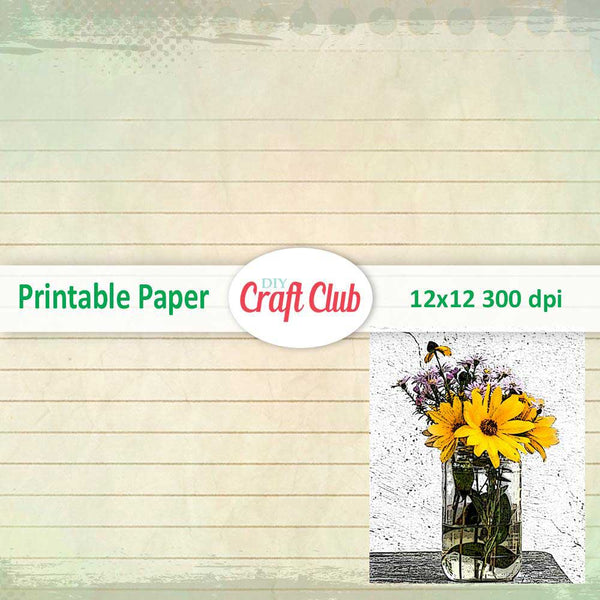 free printable sunflower paper