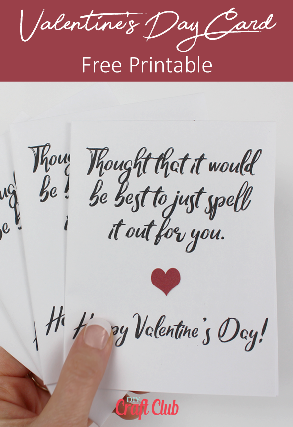 Valentine's Day Card Printables