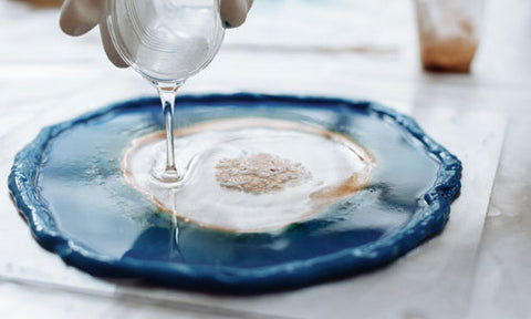 making geode resin art