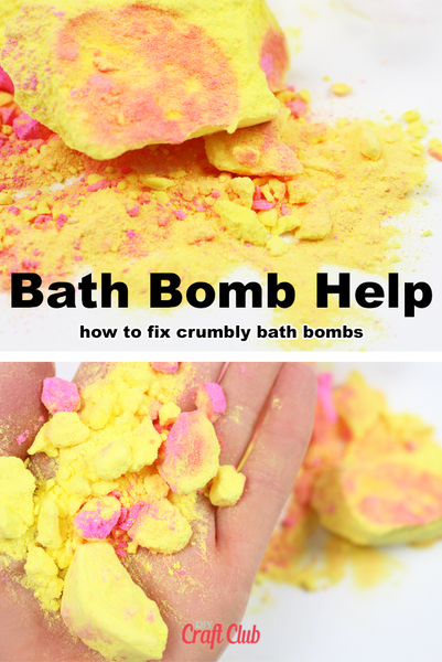 how to fix crumbling bath bombs
