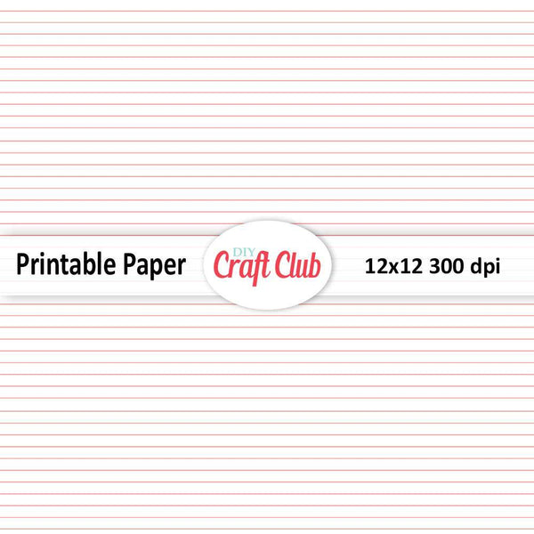 Free Printable Lined Paper (Handwriting, Notebook Templates) – DIY
