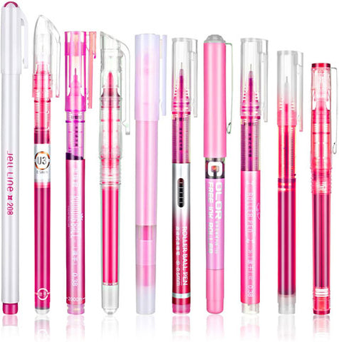 pink pens for craft room