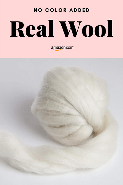 real wool for felting