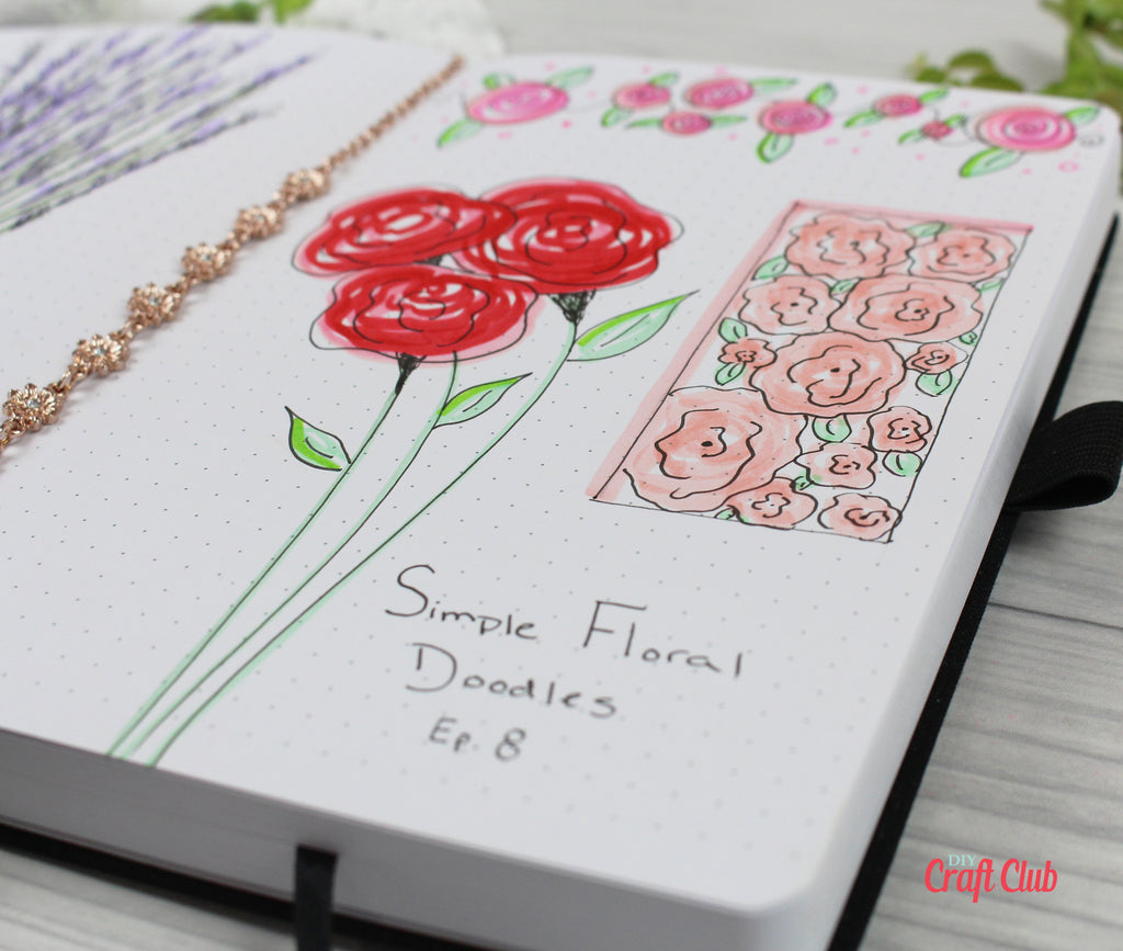 rose doodle ideas for journaling