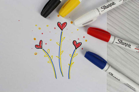 REVIEW Sharpie White Paint Pen  How to draw a Grid with Oil Paint Pen 