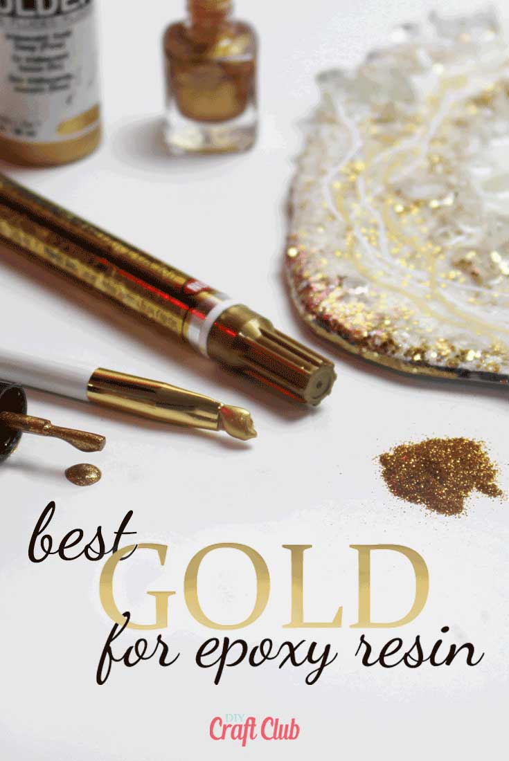 How To Use Gold In Resin by DIY Craft Club