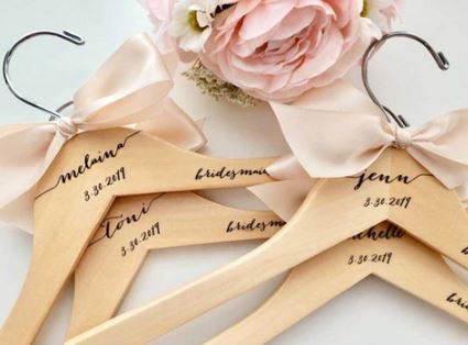 best wedding shops custom hangers