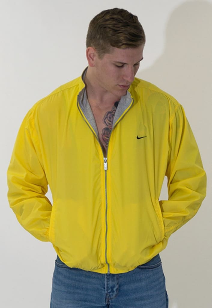 yellow nike jacket