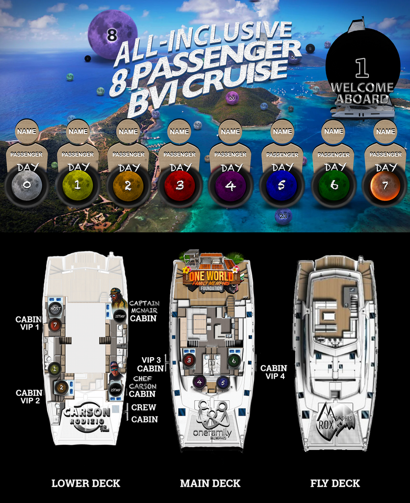 SUPERMOON CRUISE 8 PASSENGER LEOPARD 58 CABIN PLAN