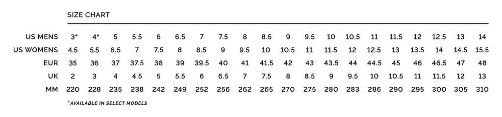 Marant Shoe Size Chart