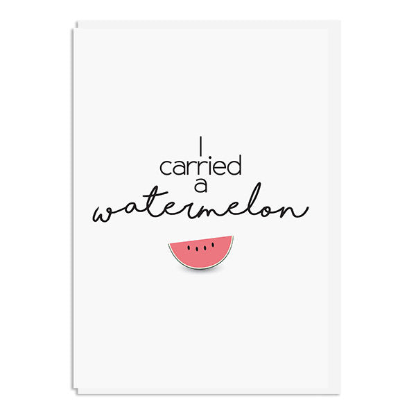 Onwijs Dirty Dancing Card - I Carried A Watermelon Quote Minimal Style KA-03