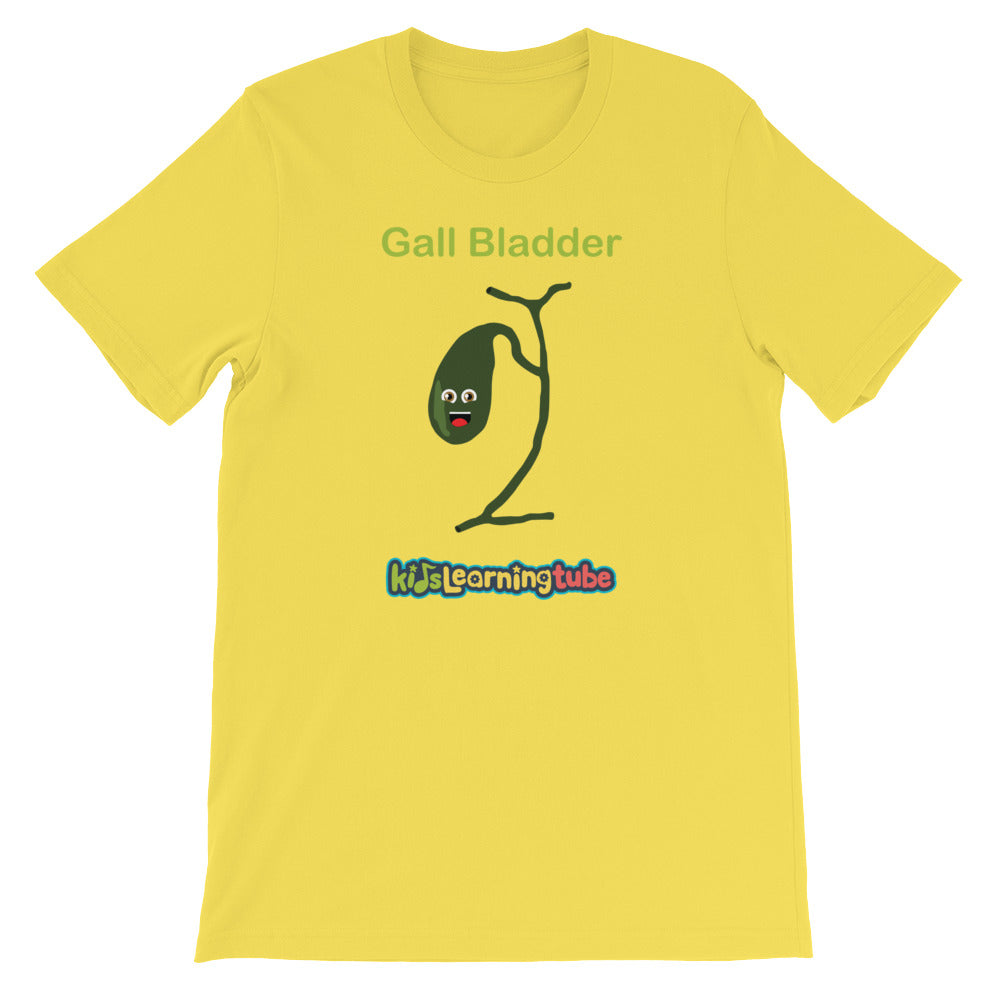  Gall  Bladder Adult Unisex Short Sleeve T  Shirt  Kids 