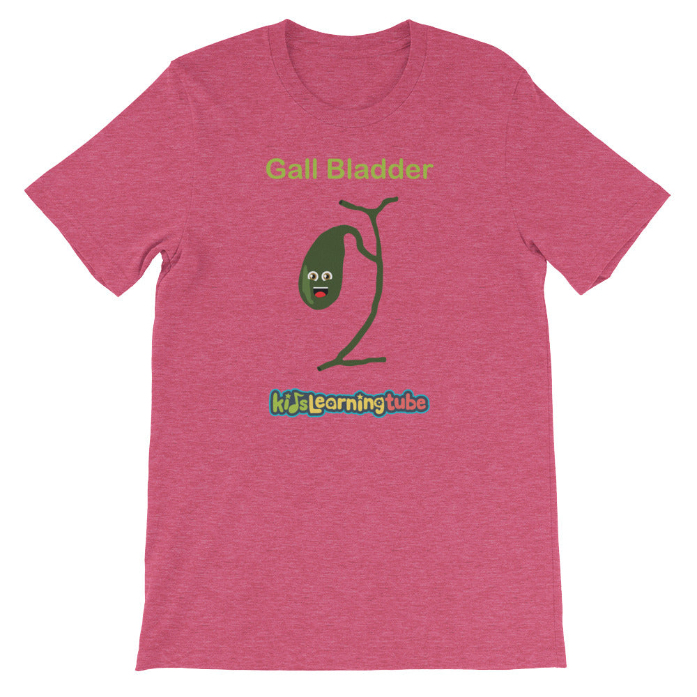  Gall  Bladder Adult Unisex Short Sleeve T  Shirt  Kids 