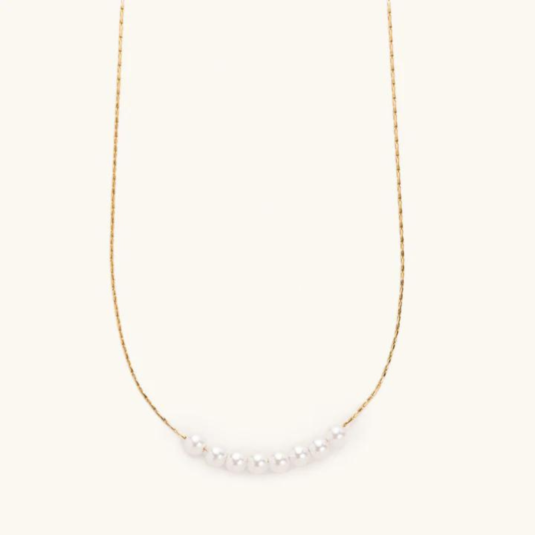 Nikki Smith Nina Dainty Pearl Necklace