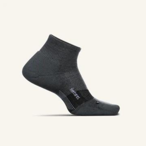 Feetures men's Merino 10 Max Cushion Quarter hiking socks