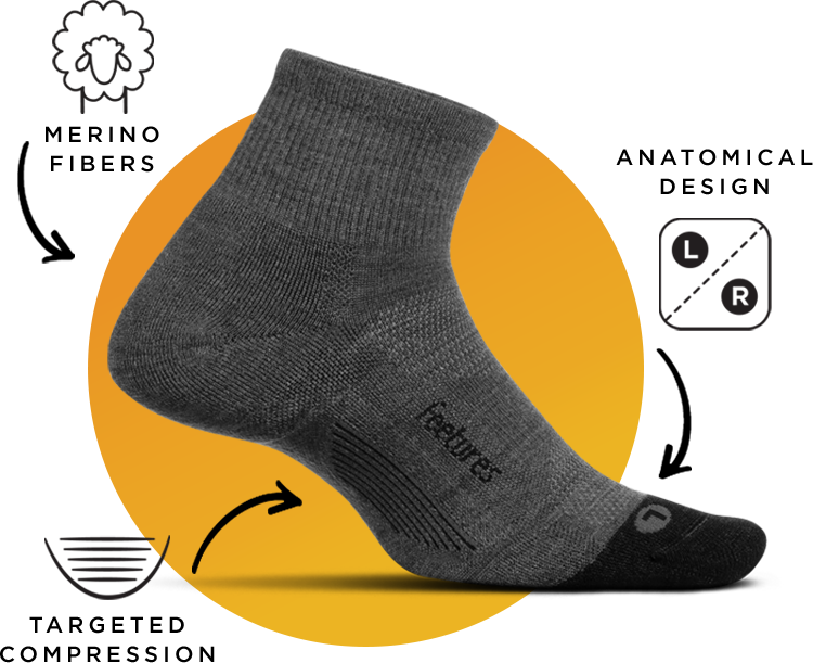 Merino 10 - Merino Fabric, Anatomical Design, Targeted Compression 