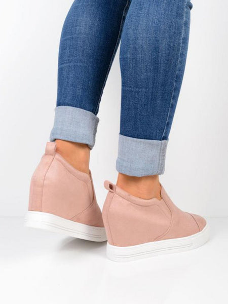 slip on sneakers with wedge