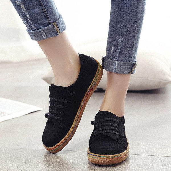 slip on round toe vegan loafers