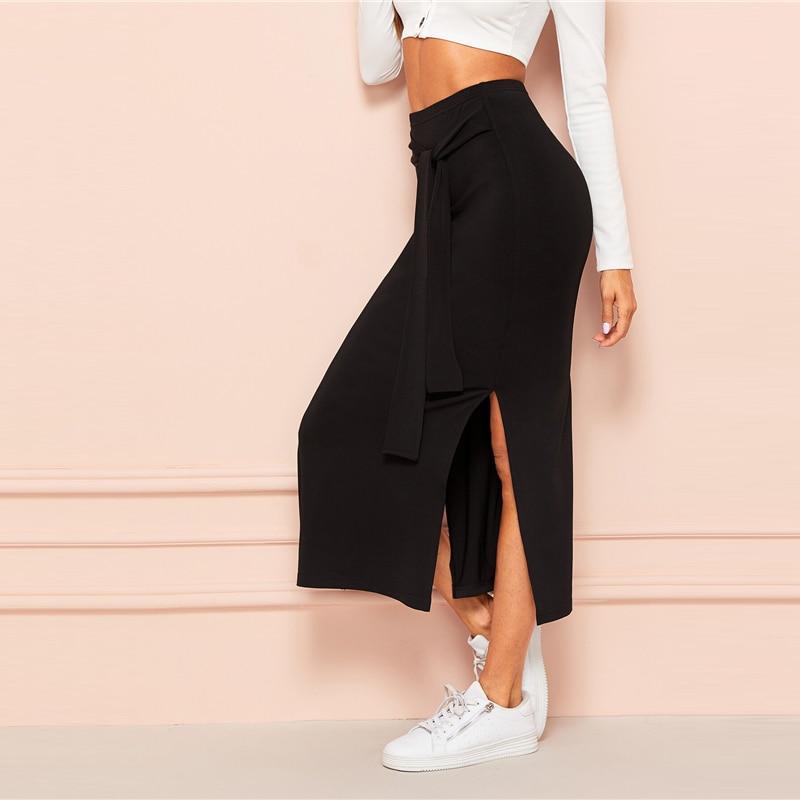 Katarina - Side Split High Waist Skirt – Speak