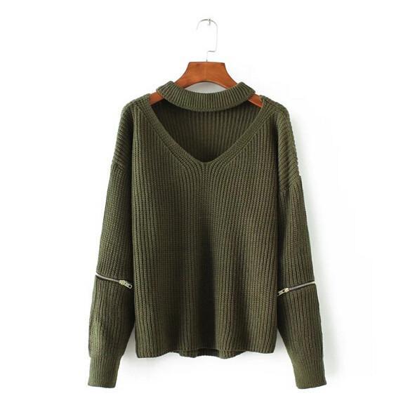 Chunky Knit Cut-Out Sweater – Speak