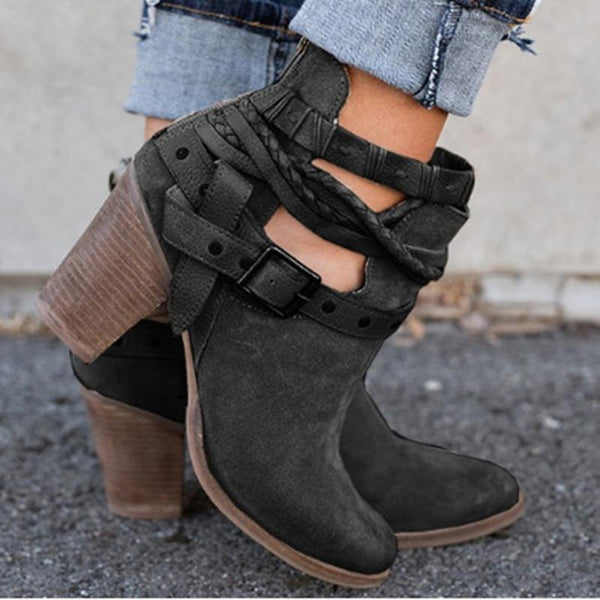 Buckle Wrap Ankle Boots – Speak