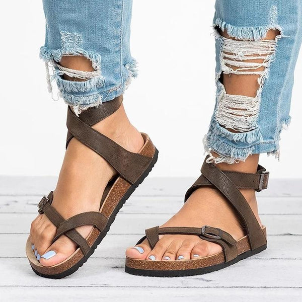 Ember - Strappy Roman Sandals – Speak