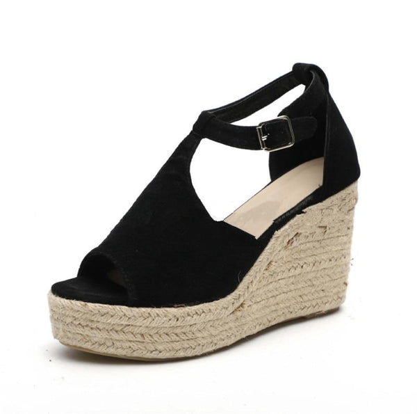 Prisha - Peep Toe Wedges – Speak