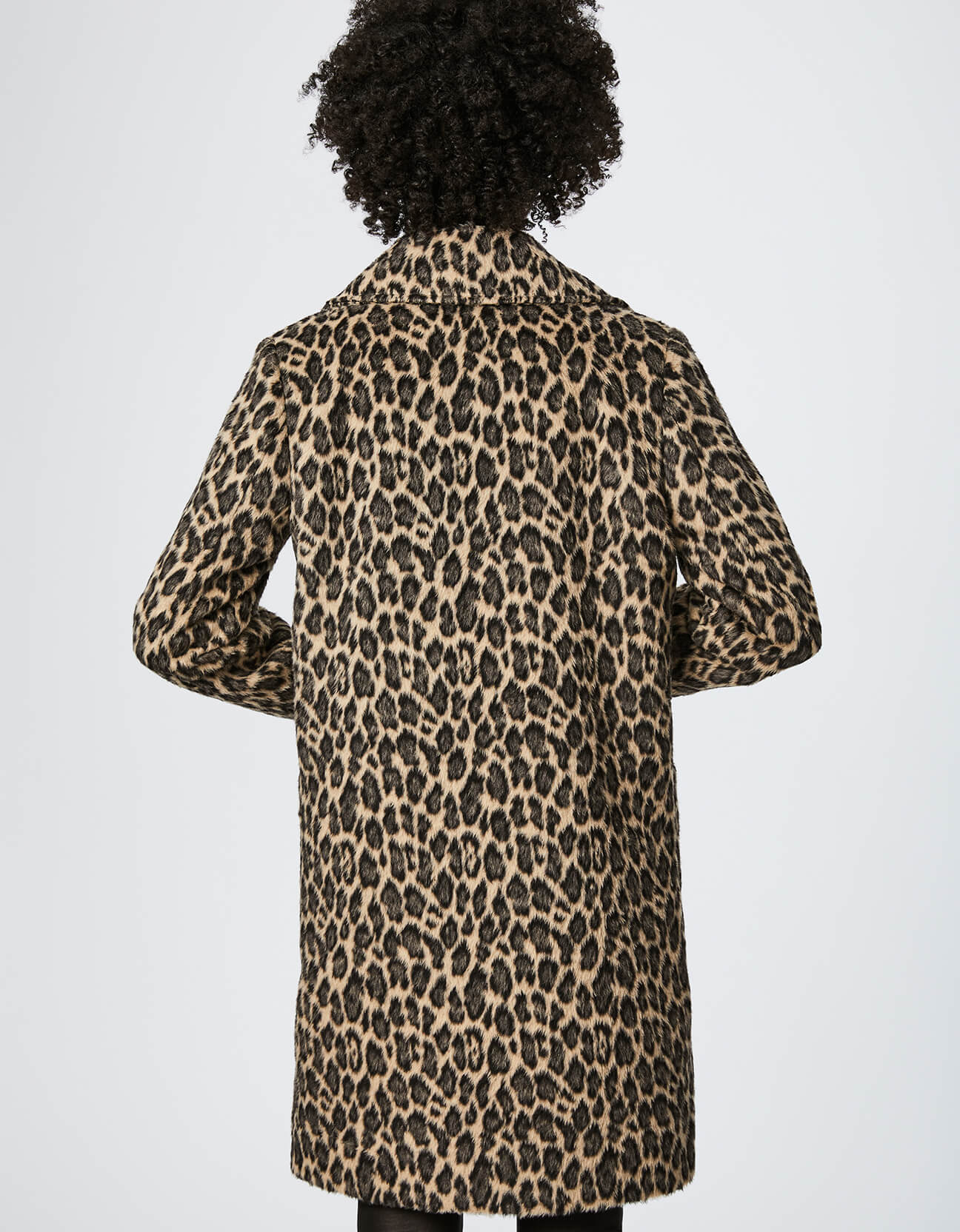 SOHO LEOPARD WOOL COAT