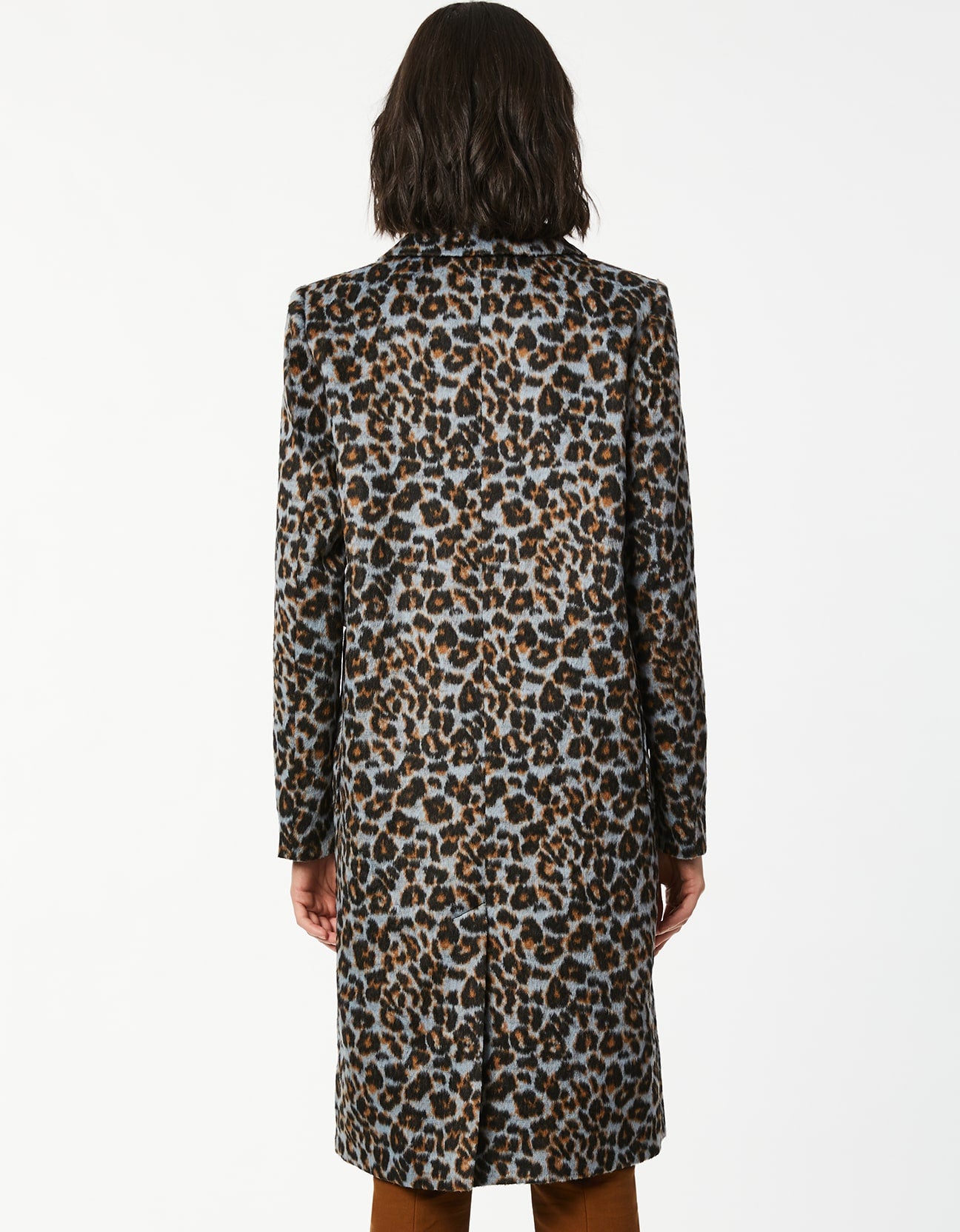 DISTRICT LEOPARD WOOL COAT