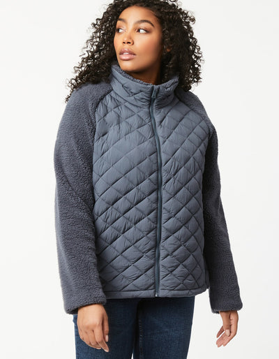 teddy puffer jacket