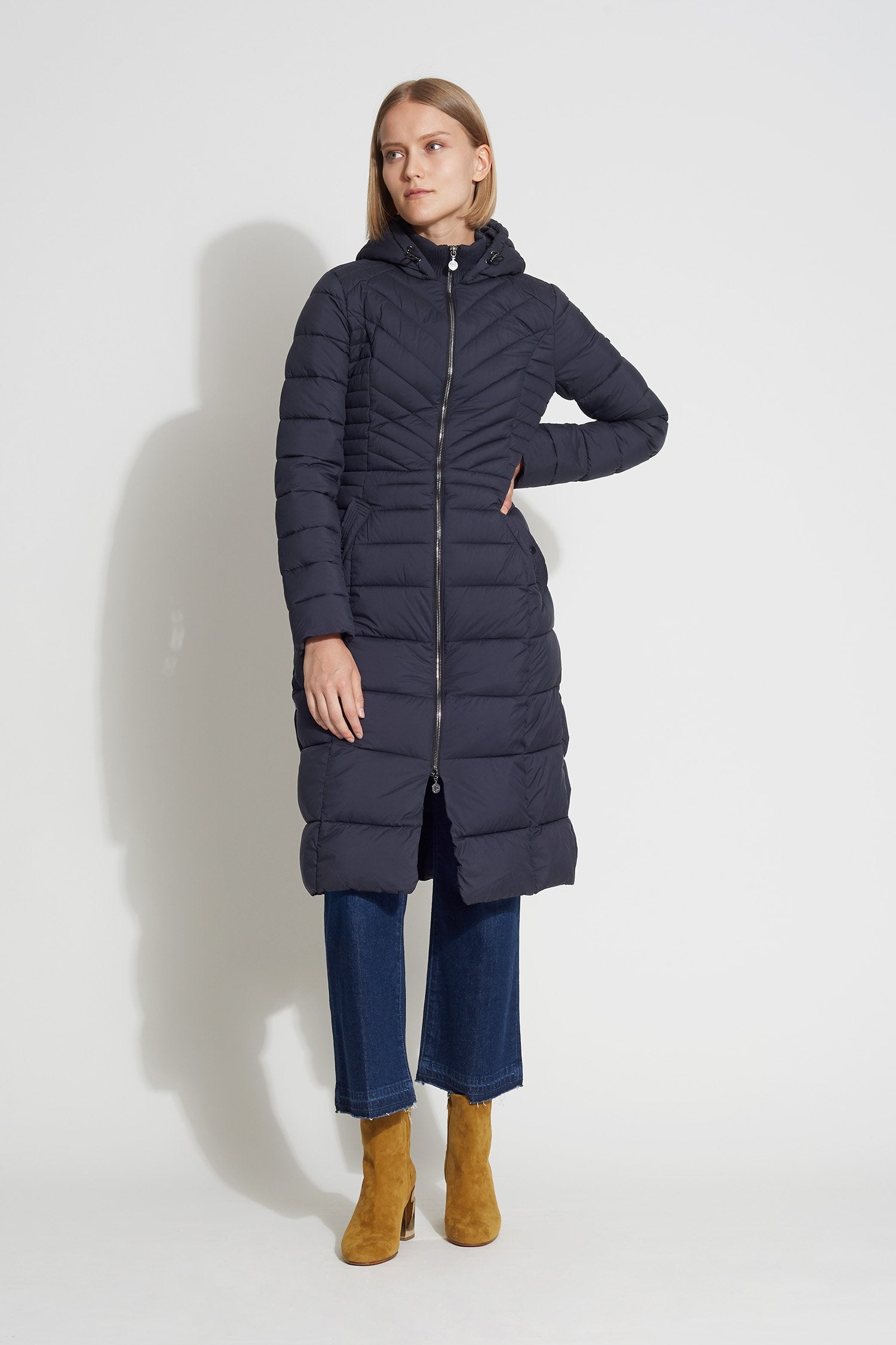 EcoPlume™ Maxi Coat - Bernardo Fashions