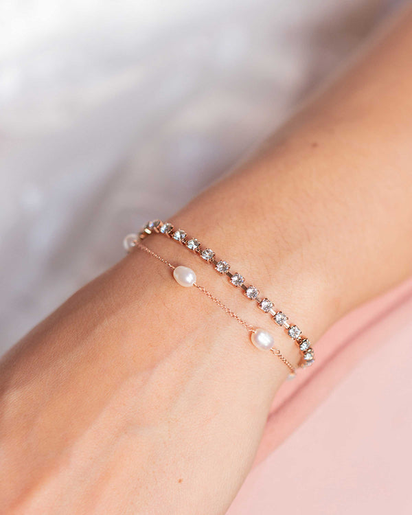 Gold Seed Pearl Bracelet in La | Berlinger Jewelry 7 / 14K White Gold | by BerRings