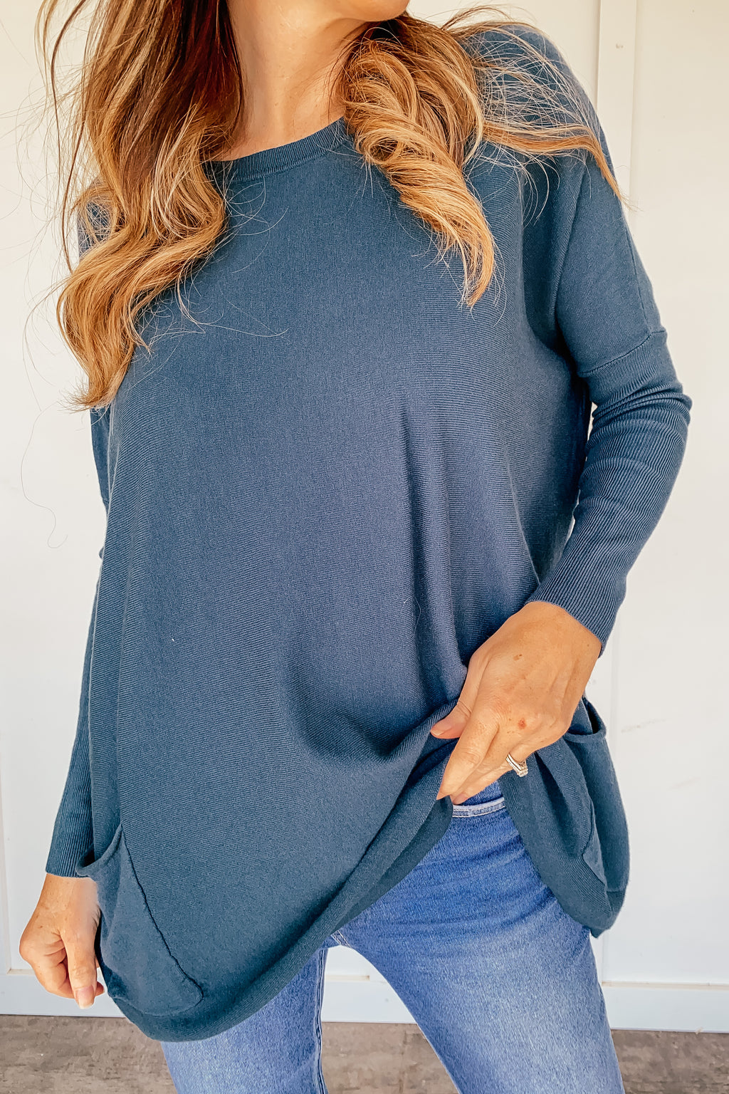 Cold Shoulder Tunic Sweater – LURE Boutique