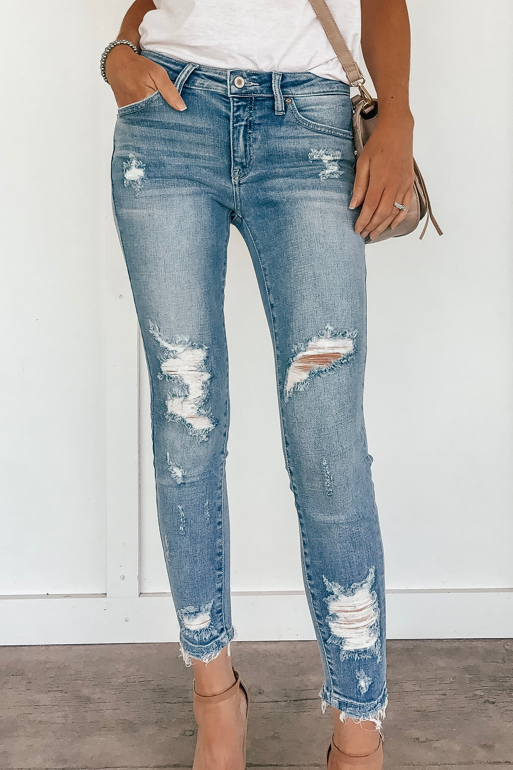 Blakeley Colored Distressed Jeans