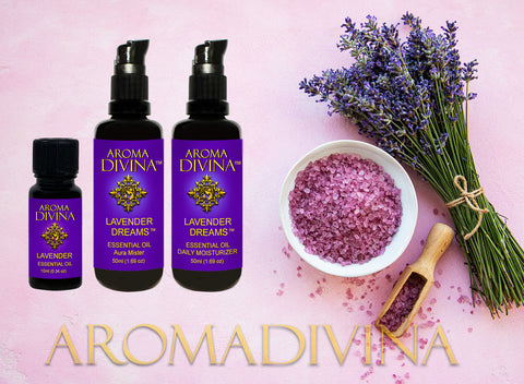 Lavender essential oil massage