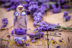 Organic lavender essential oil spa