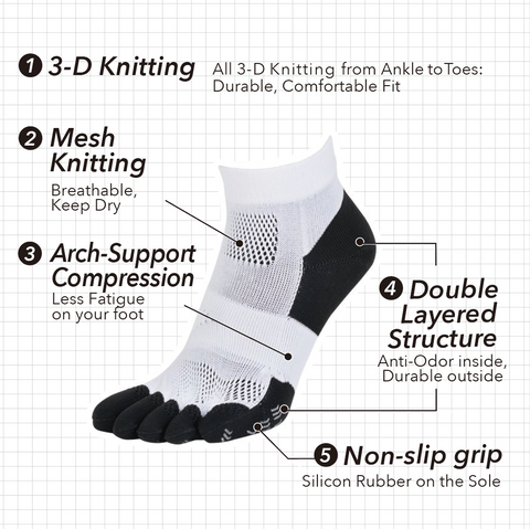 Linear Mesh Socks