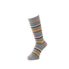 Racing Stripe Cotton Crew Socks